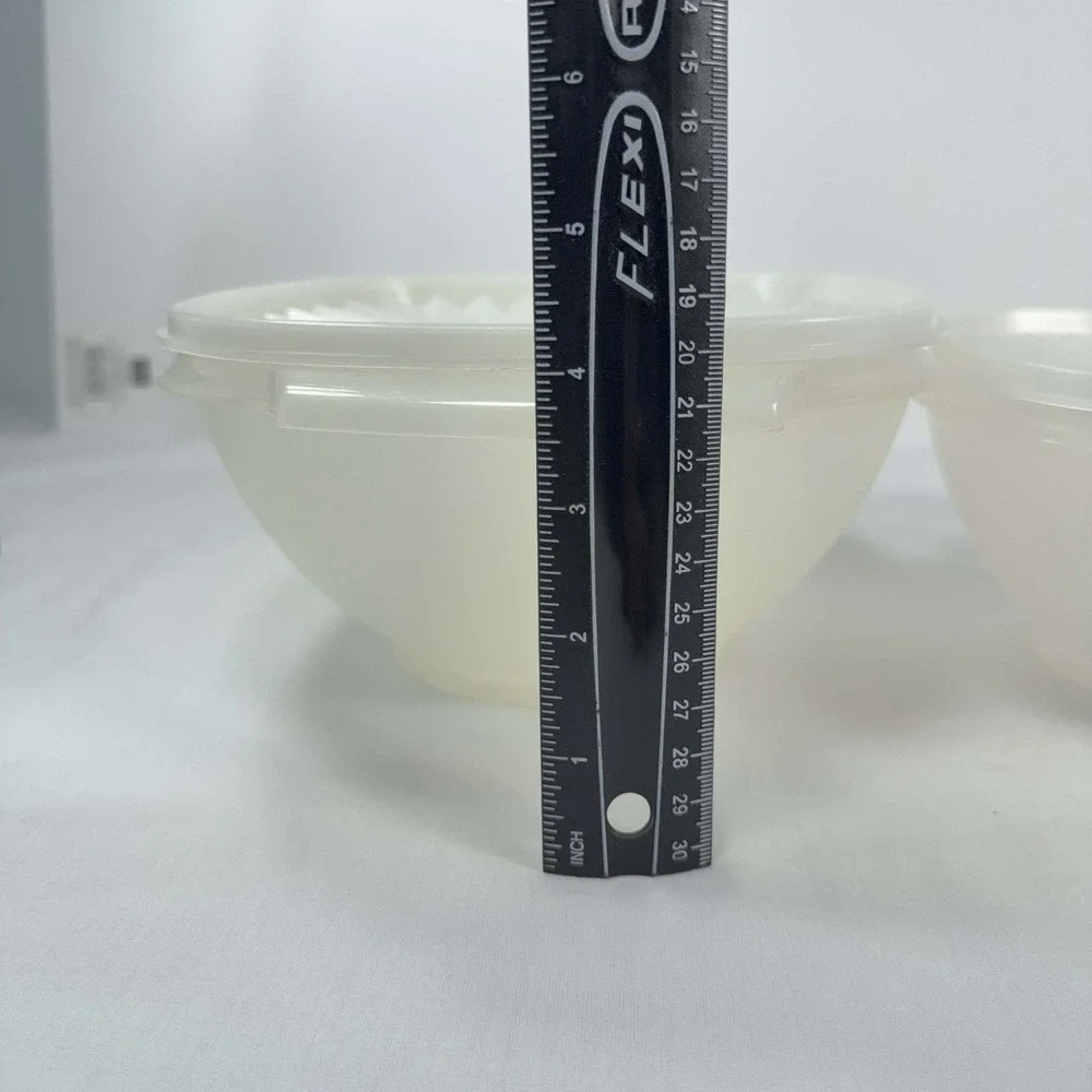 Vintage Tupperware Servalier Square Bowls 3 Pc Set 836 837 838 839
